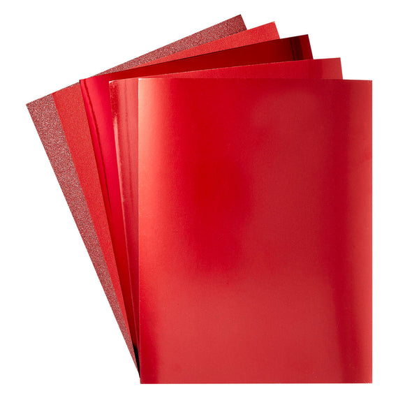 Ruby Assorted Treasured Cardstock 8 1/2" x 11" - 15 Sheets