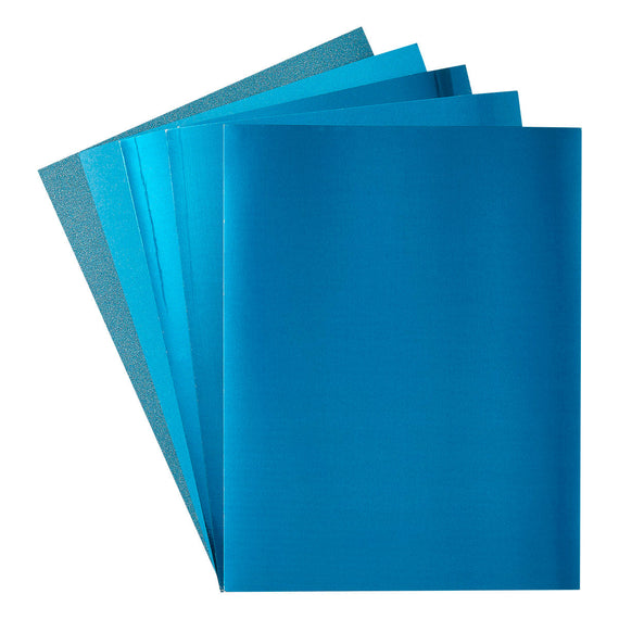 Aquamarine Assorted Treasured Cardstock 8 1/2" x 11" - 15 Sheets