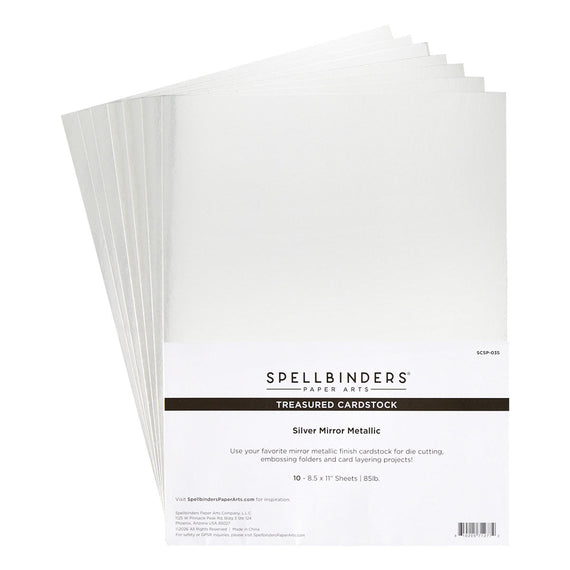 Silver Mirror MetallicTreasured Cardstock