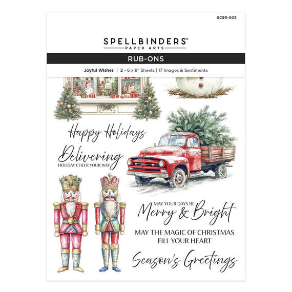 Joyful Wishes Rub-On Sheets