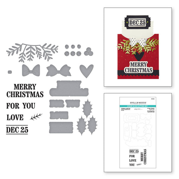 Christmas Add-Ons Stamp & Die Set by Wendy Vecchi