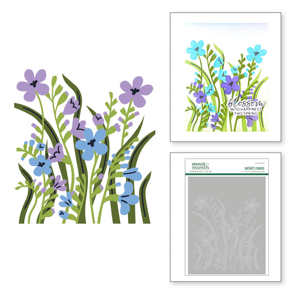 Nature's Canvas -  Stencil of the Month