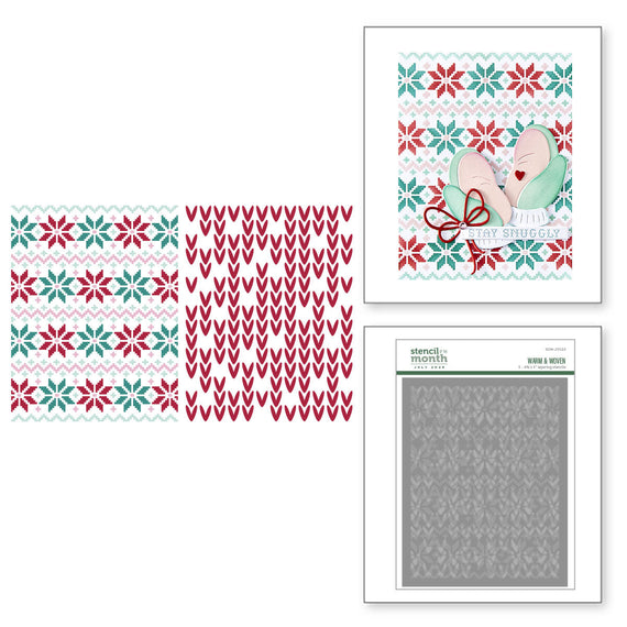 Warm & Woven - Stencil of the Month