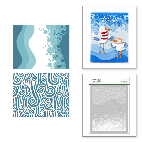 Rolling Tide - Stencil of the Month