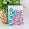 Plumeria Spray Stencil of the Month - card project 12
