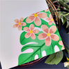 Plumeria Spray Stencil of the Month - card project 17