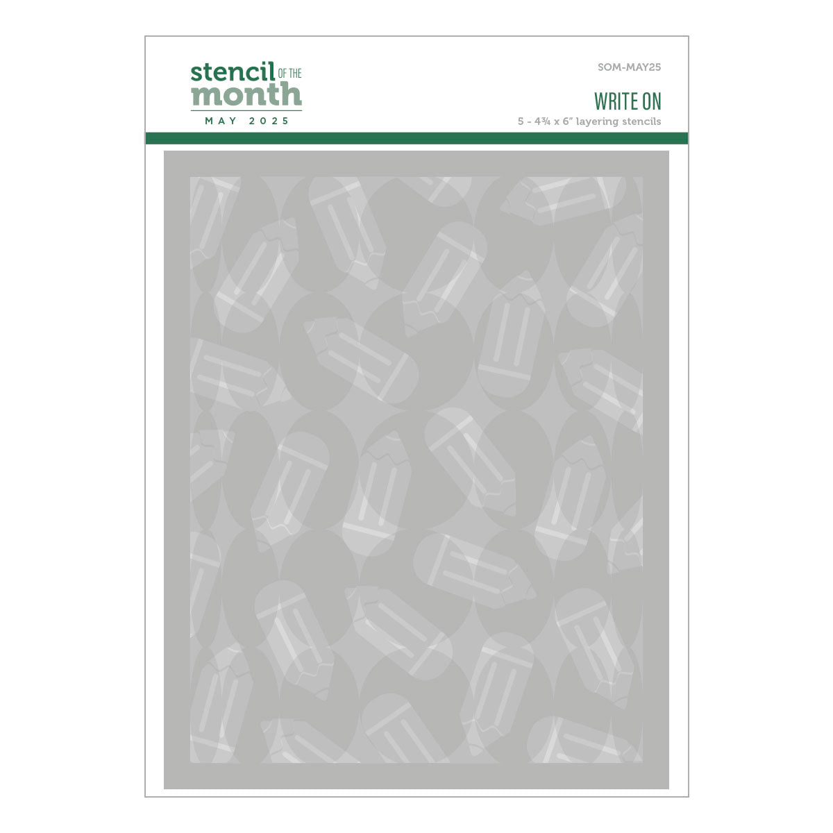 Write On - Stencil of the Month