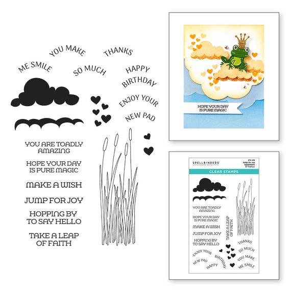 Jump for Joy Sentiments Clear Stamp Set