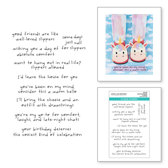 Cozy Toes Friends Clear Stamp Set