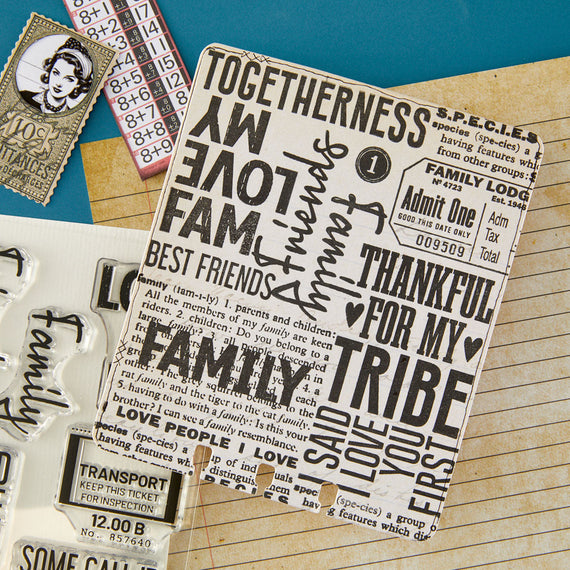 Family & Friends Clear Stamp Set by Esther Glas