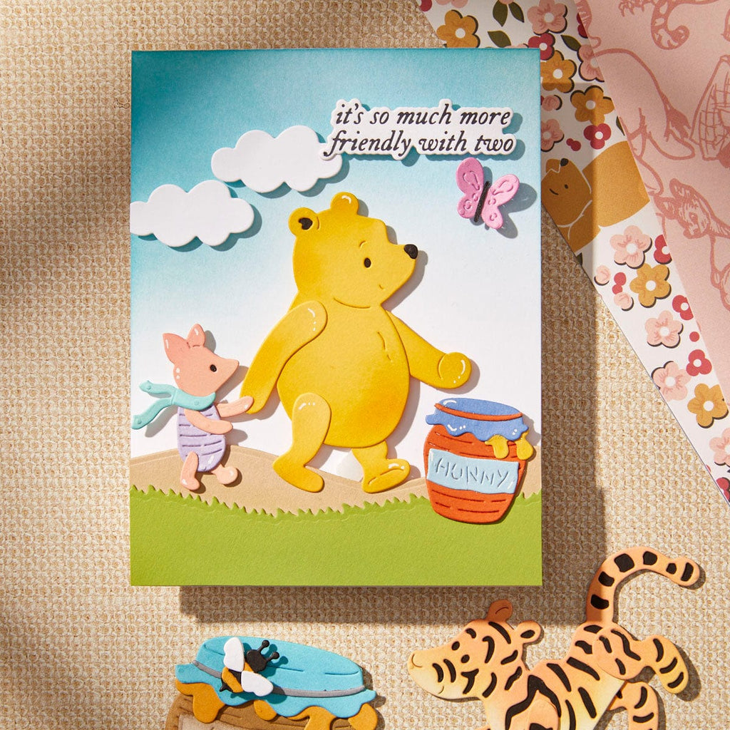 Spellbinders - Pooh's Hunny Pot Etched Dies from the Say Cheese Classic Pooh Collection in Collabora Spellbinders - Pooh's Hunny Pot Etched Dies from the Say Cheese Classic Pooh Collection in Collabora