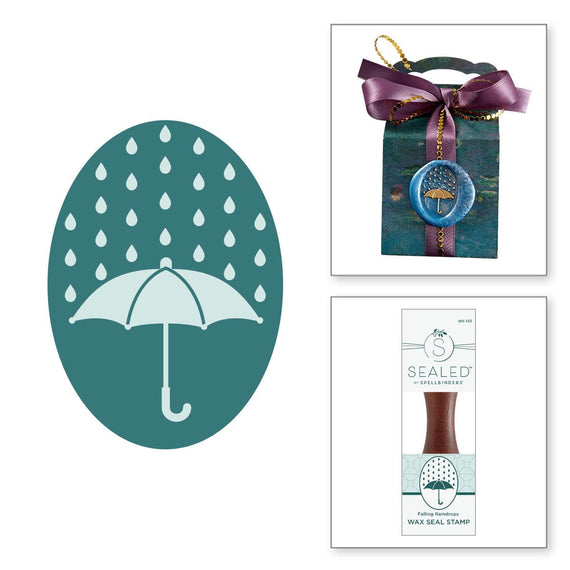 Falling Raindrops Wax Seal Stamp