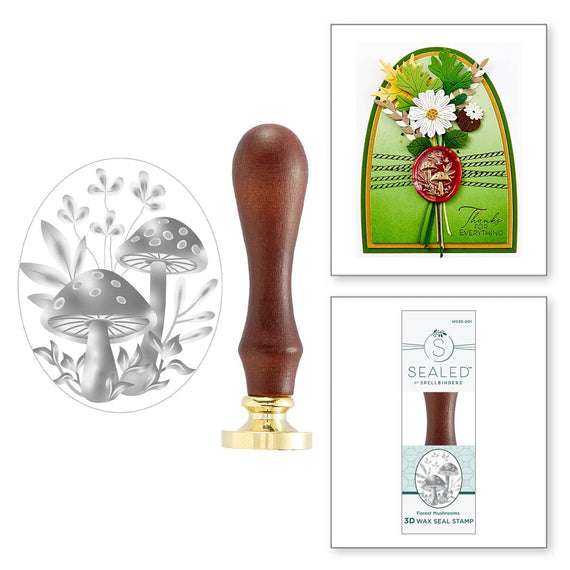 Forest Mushrooms Wax Seal Stamp from the Sealed 3D Botanical Collection