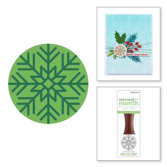 Joyful Snowflake - Wax Seal of the Month (Seal Stamp Only)