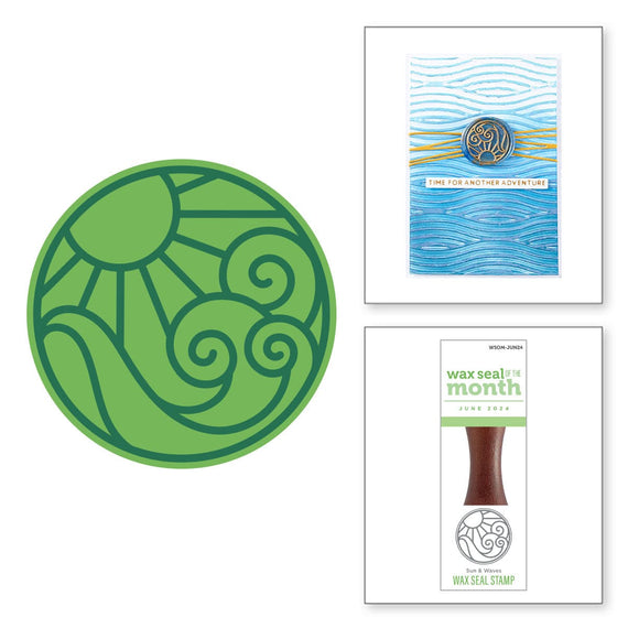 Sun & Waves- Wax Seal of the Month (Seal Stamp Only)