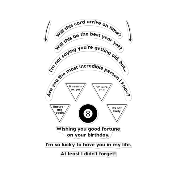 Hero Arts Interactive Eight-Ball Clear Stamps by Ralph Tyndall