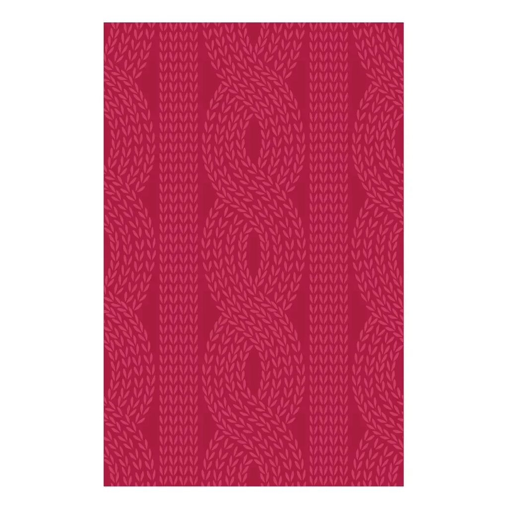 Snuggly Knit Embossing Folder of the Month - embossing folder