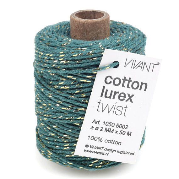Vivant - Lurex Steel Blue Cotton Cord - 54 yards