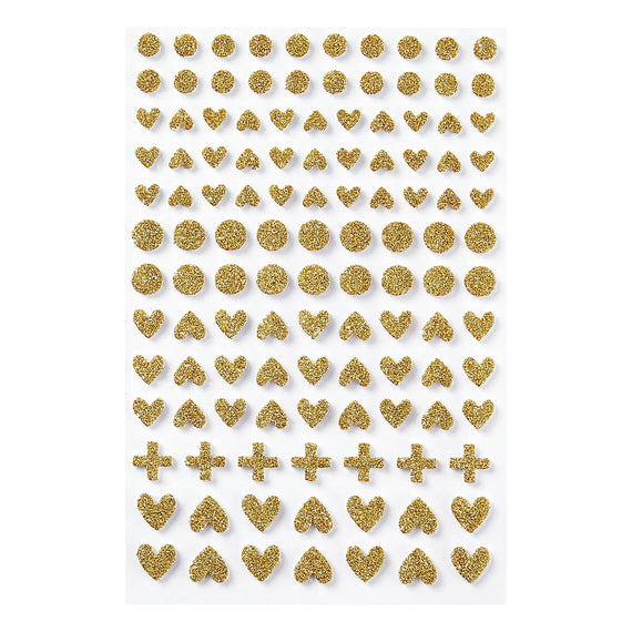 Rosie's Studio - Heartfelt Glitter Foam Stickers