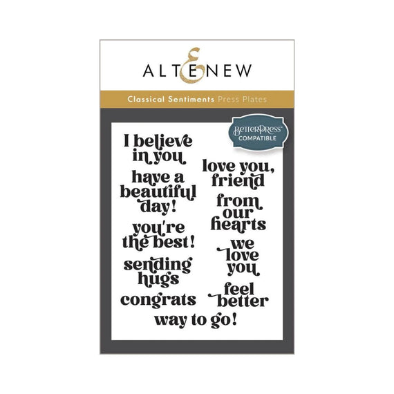 Altenew - Classical Sentiments Press Plate