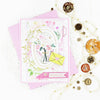 Always Remember - Card Kit of the Month Club (KOM-FEB22) card by Jeanne Jachna bouquet and envelope. 