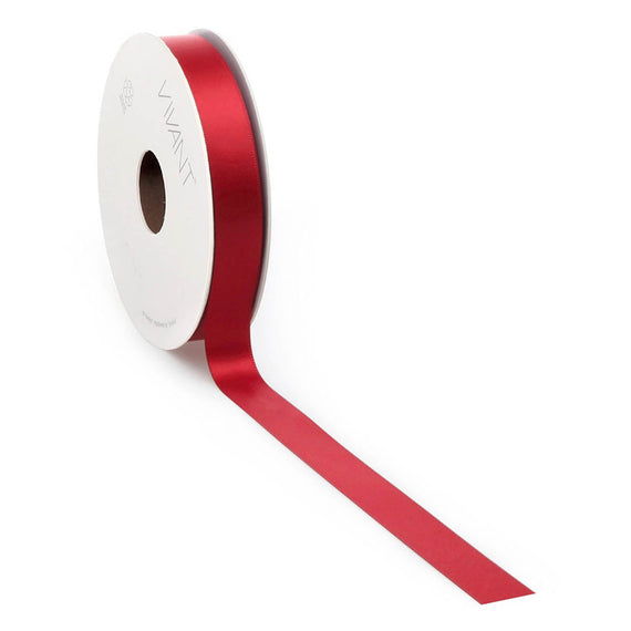 Vivant - Double Face Satin Warm Red Ribbon - 27 yards