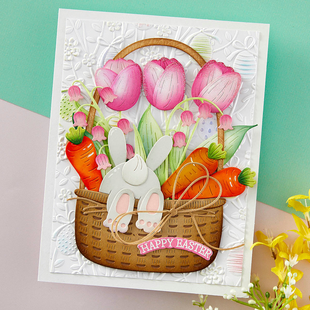 Easter Egg Hunt 3D Embossing Folder of the Month Spellbinders UK