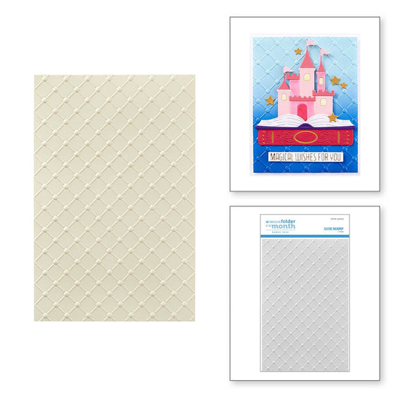 Classic Backdrop - 3D Embossing Folder of the Month