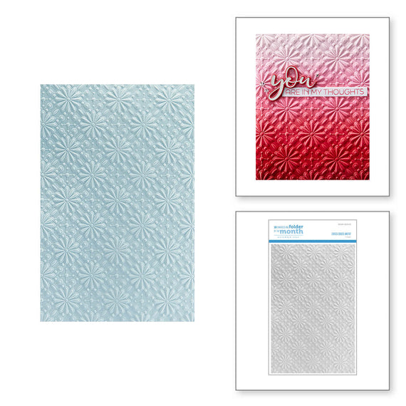 Criss Cross Motif - 3D Embossing Folder of the Month