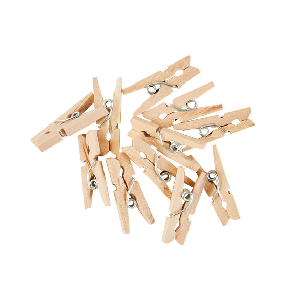 Mini Wooden Clothespins