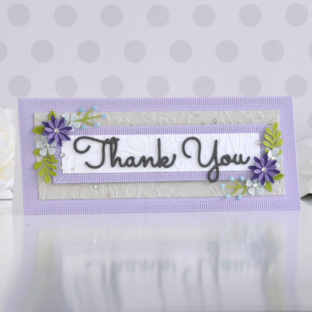 Mini Blooms and Sprigs Etched Dies from the Slimline Collection (S2-314) Annie Williams Example 2