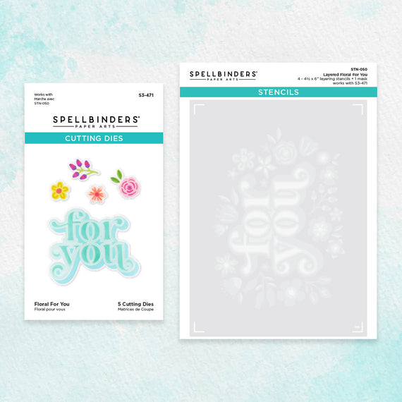 Floral For You Stencil and Die Set from the Layered Stencils Collection