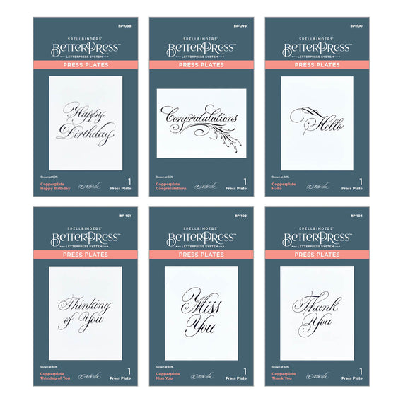 Copperplate Everyday Sentiments Collection Bundle by Paul Antonio
