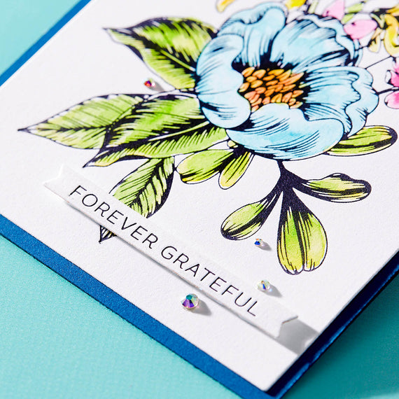 Always and Forever Sentiment Strips Press + Foil Plate & Die Set