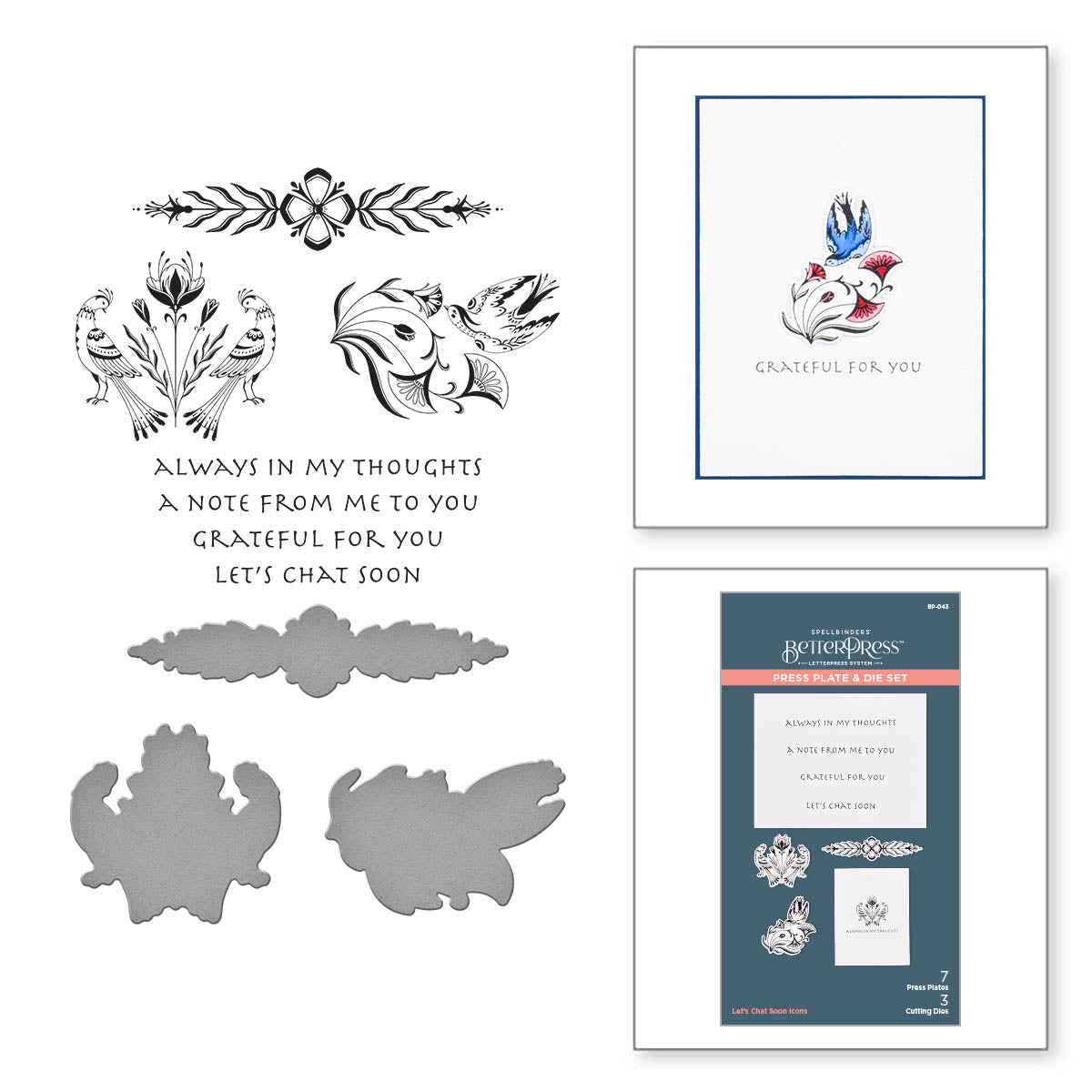 Let's Chat Soon Icons Press Plate & Die Set from the BetterPress ...
