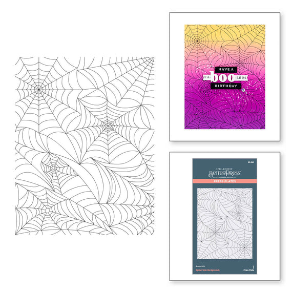 Spider Web Background Press Plate