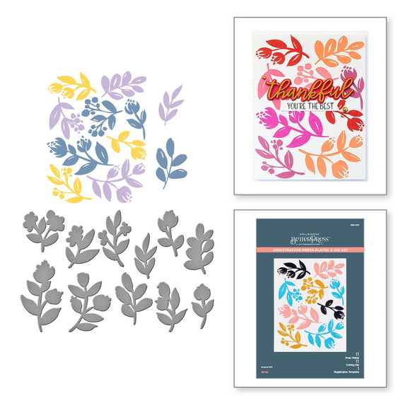 Sprigs Registration Press Plate & Die Set from the Cheers to You Collection