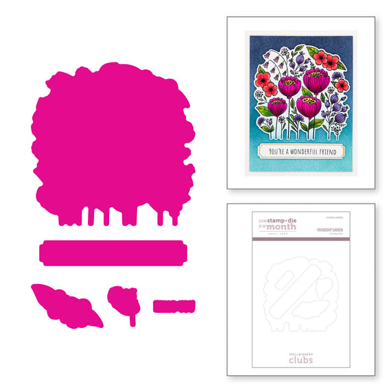 Friendship Garden Die Set - (Dies Only) Coordinates with Clear Stamp of the Month