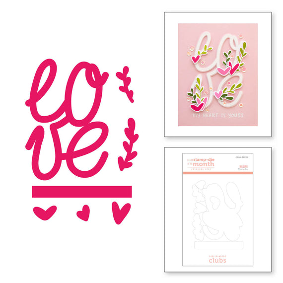 Big Love- (Dies Only) Coordinates with Clear Stamp of the Month