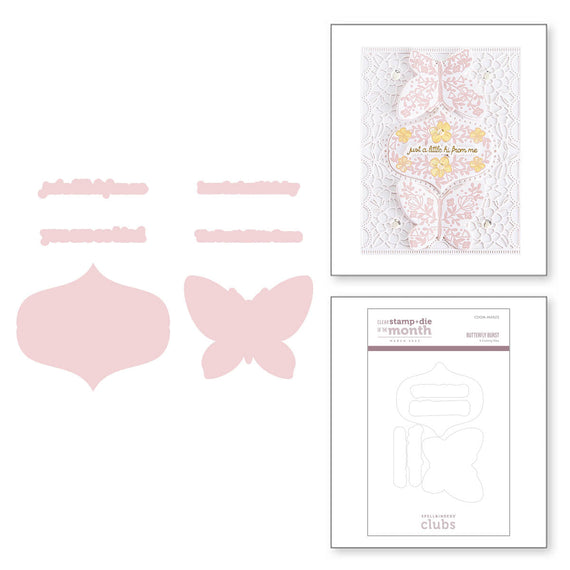 Butterfly Burst Die Set - (Dies Only) Coordinates with Clear Stamp of the Month