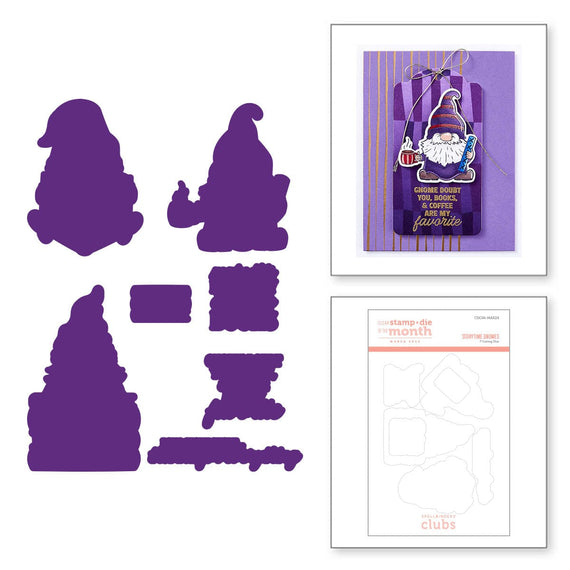 Storytime Gnomes - (Dies Only) Coordinates with the Clear Stamp of the Month