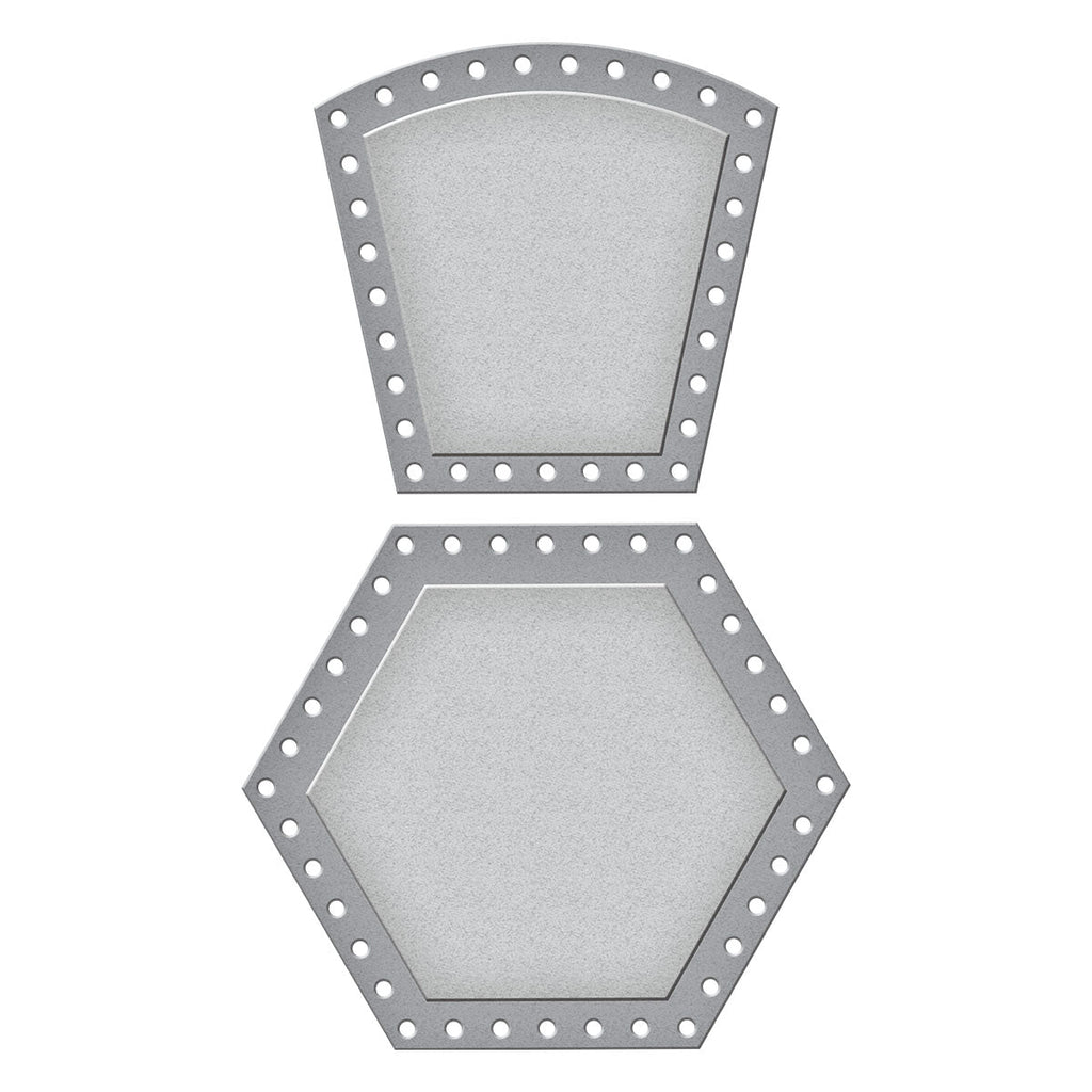 Vintage Handcrafted Hexagon Base and Side Bowl Deep Etched Dies from the Christmas Flea Market Finds Collection by Cathe Holden product image 3