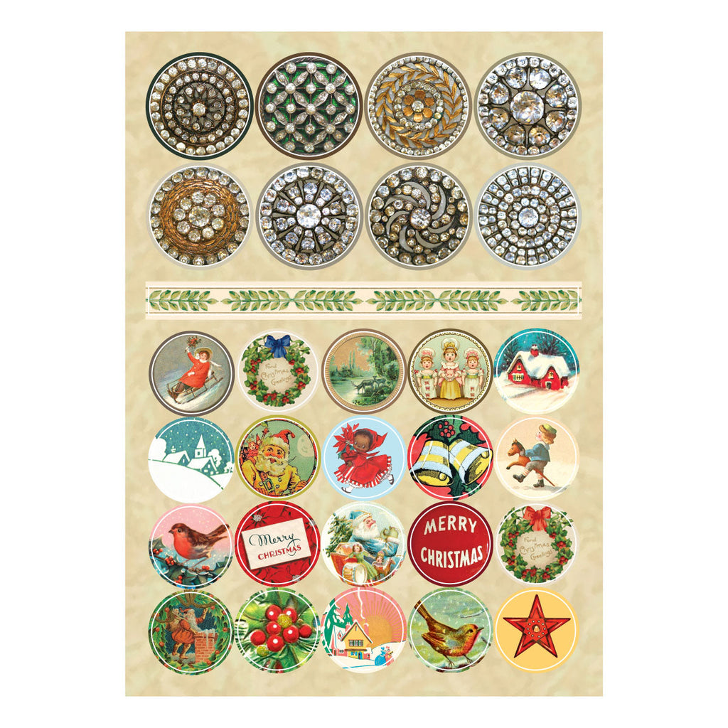 Loving Christmas Wishes Sticker Pad from the Christmas Flea Market Finds Collection by Cathe Holden product image 10
