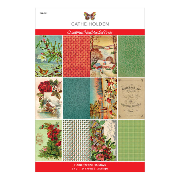 Home for the Holidays 6 x 9-inch Paper Pad from the Christmas Flea Market Finds Collection by Cathe Holden product image 1