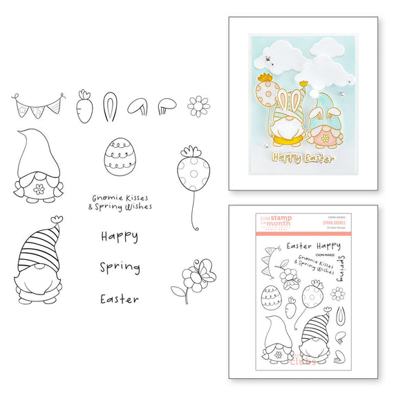 Spring Gnomes - Clear Stamp of the Month