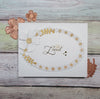 Oval Stitch & Border- Small Die of the Month (DOM-FEB22) white project by Carol Norby. 