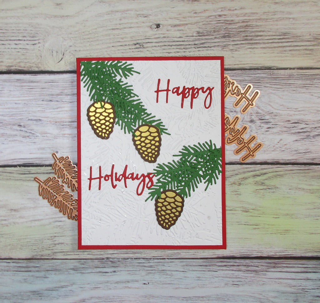 Christmas Blooms Etched Dies from the Tis the Season Collection (S4-1135) Project Example 14