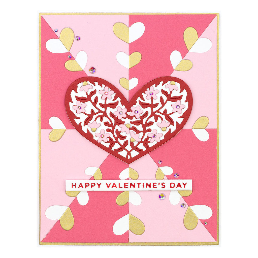 A Lotta Heart- Small Die of the Month (DOM-JAN22) whiteclipped project.