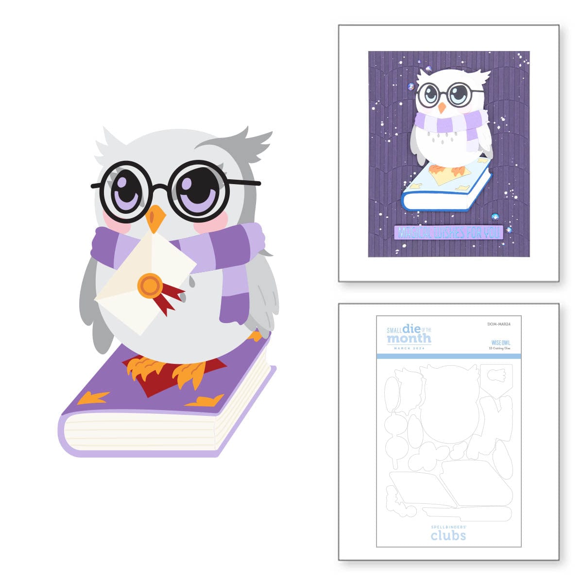 Wise Owl Small Die of the Month Spellbinders UK