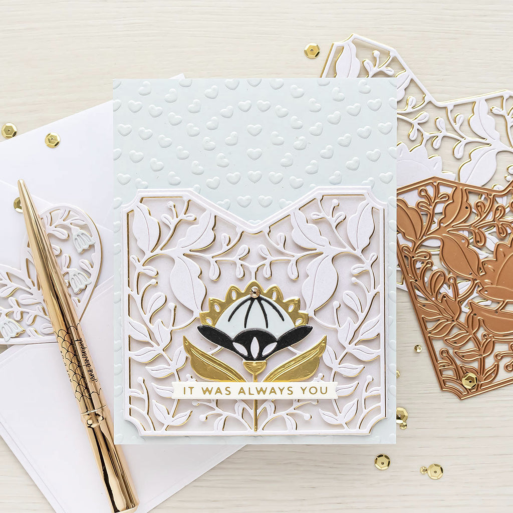 A Pocket Full of Love - Large Die of the Month (DOML-JAN22) partial project. 